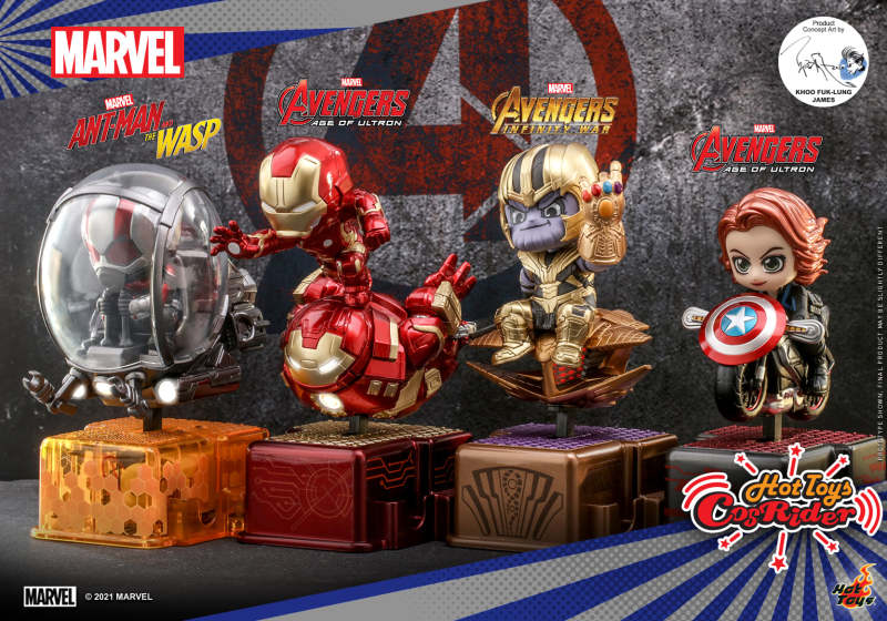 MARVEL Ant-Man, Iron Man, Black Widow, Thanos CosRider