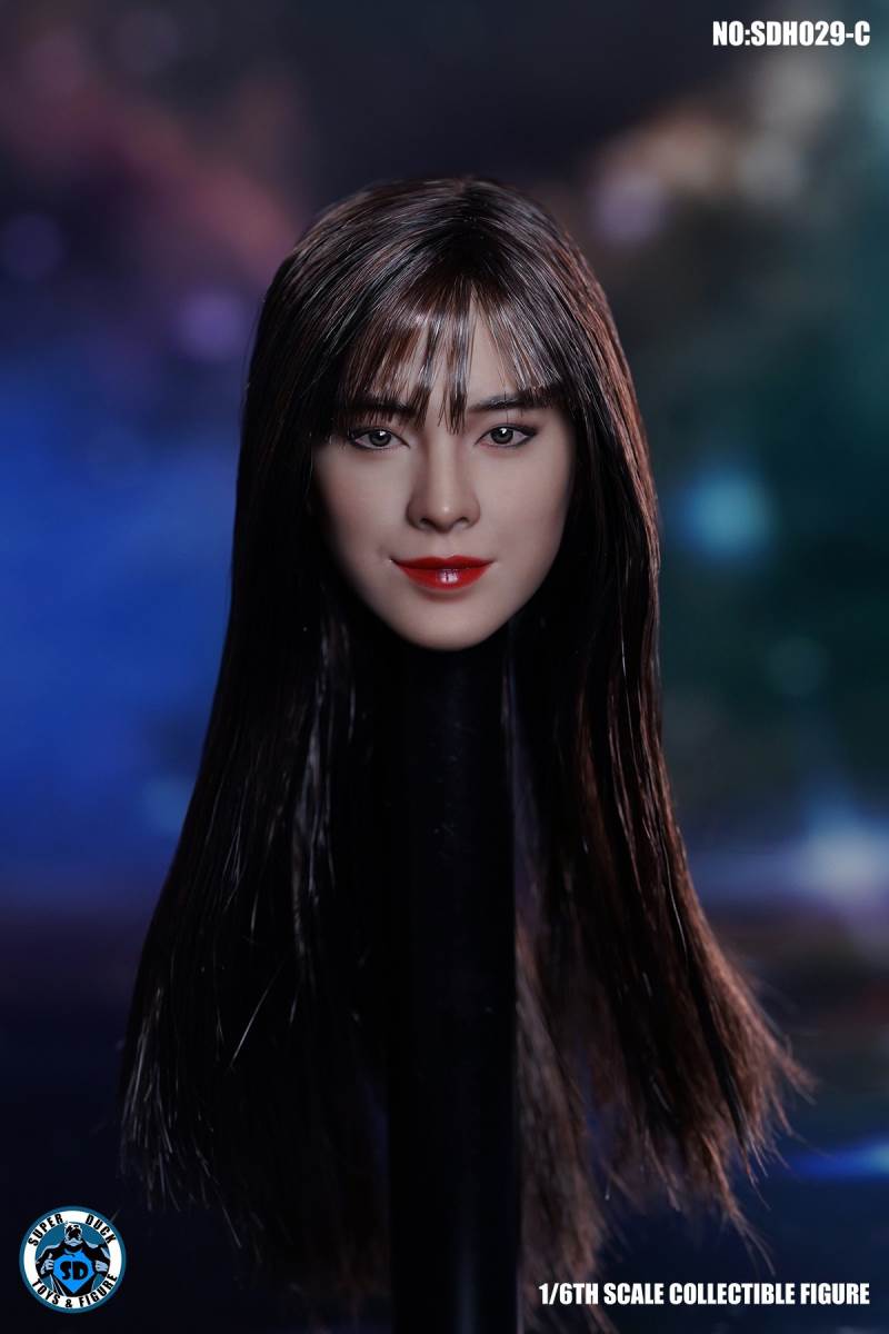 SDH029 Female Head Carving 1/6
