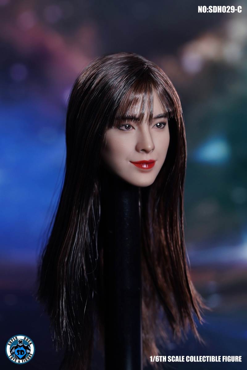 SDH029 Female Head Carving 1/6