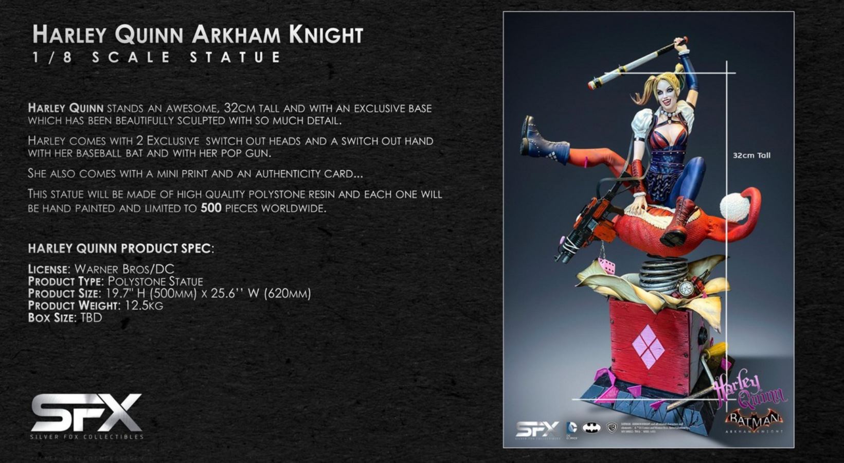 Arkham Asylum - Harley Quinn 1/8