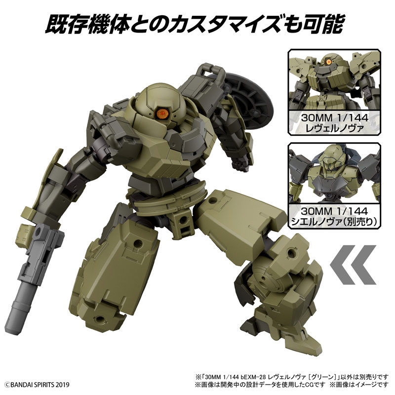 30MM 1/144 bEXM-28 Revernova [Green]