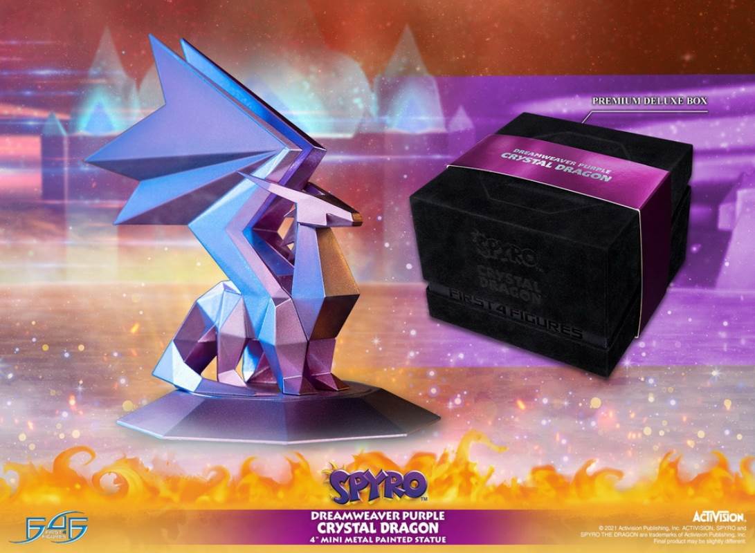 SPYRO THE DRAGON-DREAMWEAVER PURPLE CRYSTAL DRAGON