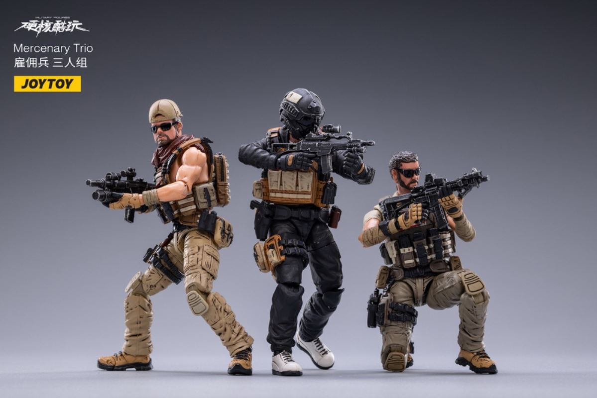 Hardcore Cool Play-Mercenary Trio & Suit Male Killer 1/18