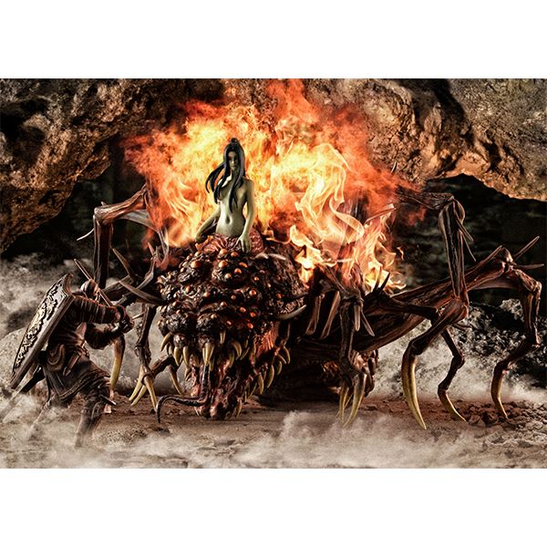Game Piece Collection DARK SOULS Senior Knight & Chaos Witch Crag