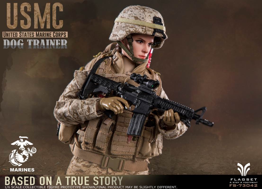 US Marine Corps female dog trainer 1/6