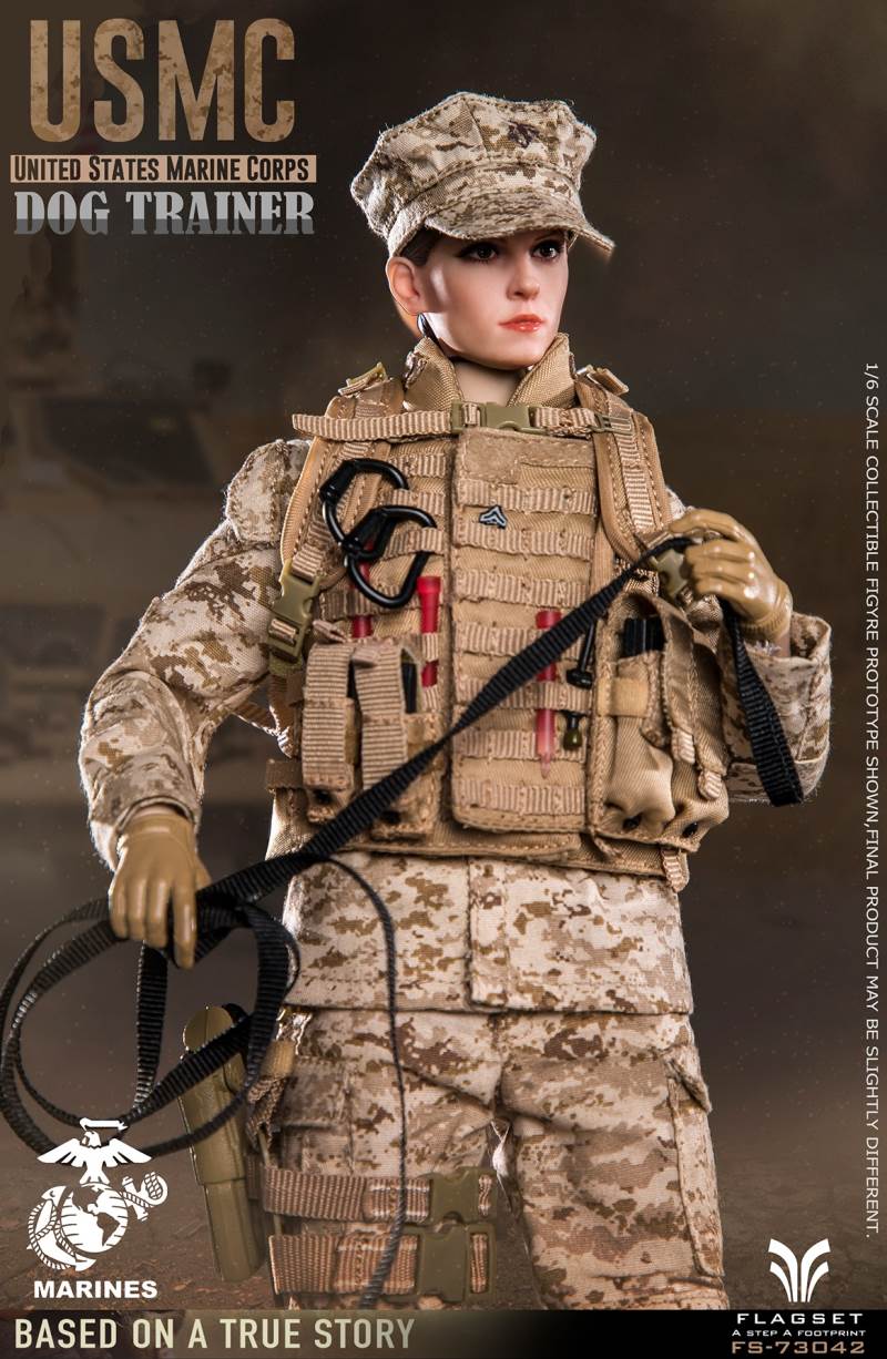 US Marine Corps female dog trainer 1/6