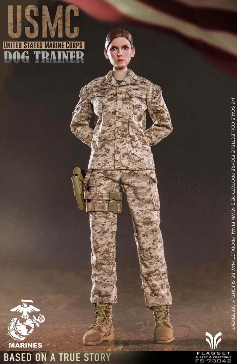 US Marine Corps female dog trainer 1/6
