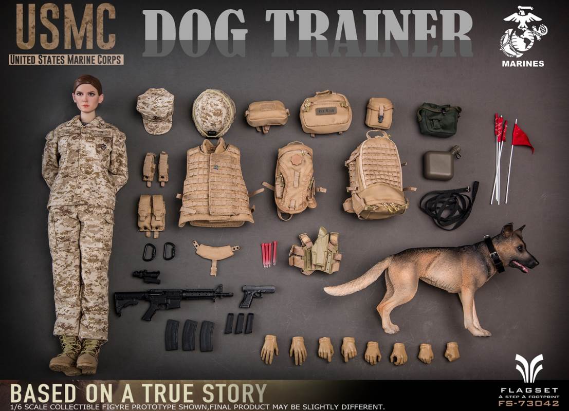 US Marine Corps female dog trainer 1/6