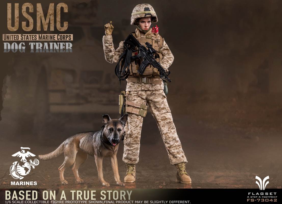 US Marine Corps female dog trainer 1/6