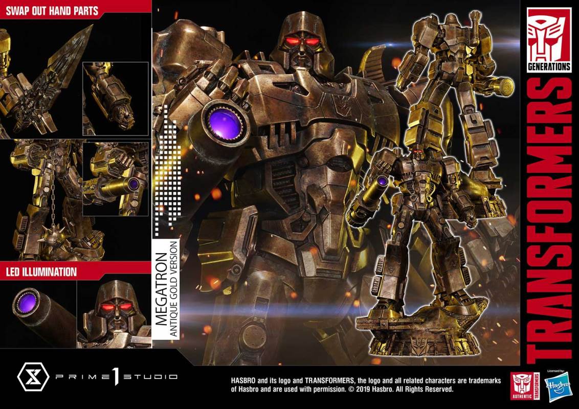 Transformers G1-Megatron-Antique Gold Edition