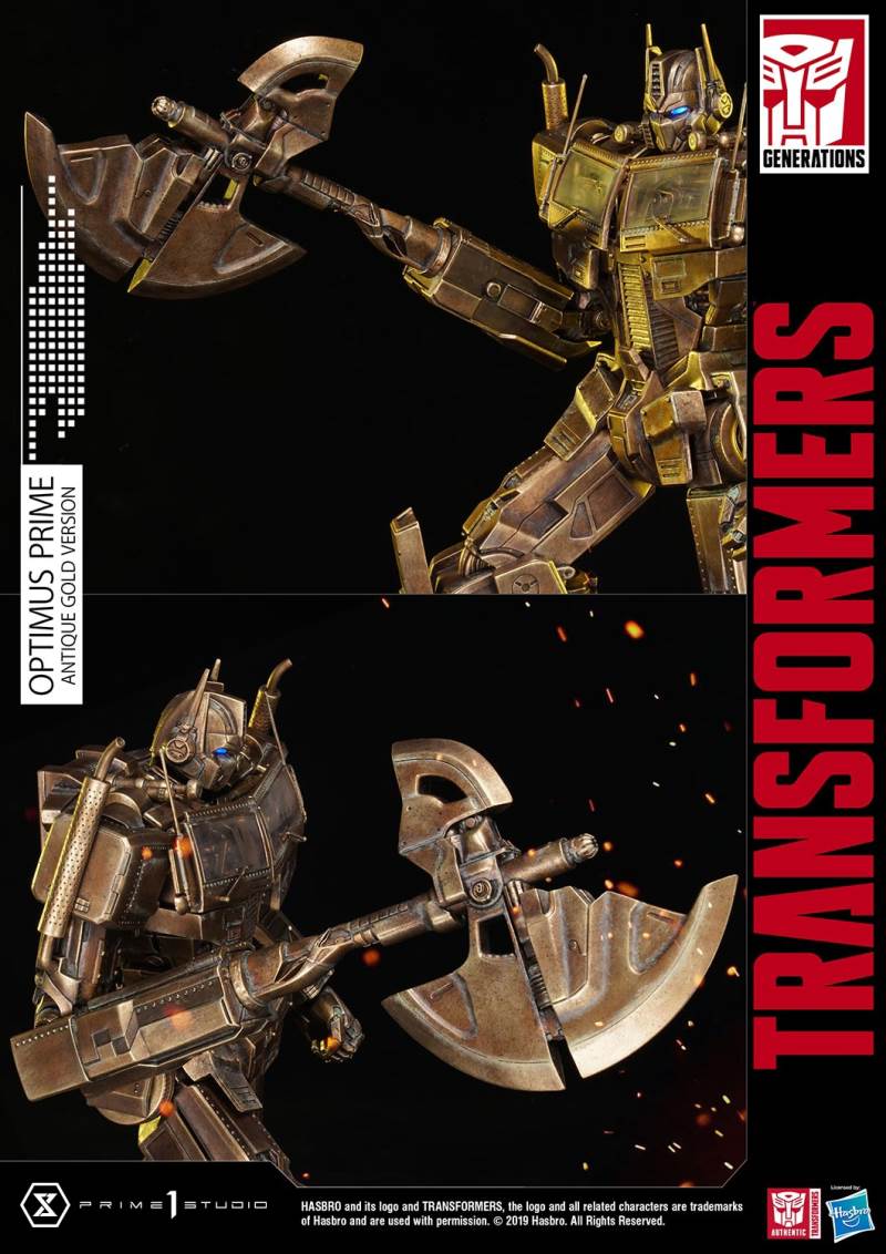 Transformers G1-Optimus Prime Antique Gold