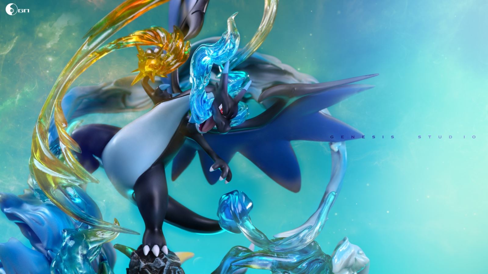 Fire-breathing Dragon-Shadow of Blue Flame