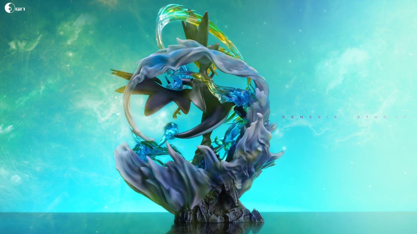 Fire-breathing Dragon-Shadow of Blue Flame