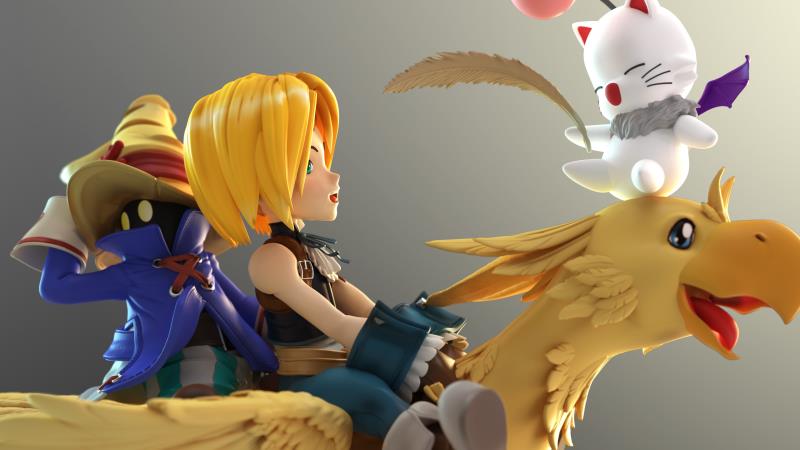 Final Fantasy IX Chocobo team 1 : Zidane & ViVi 