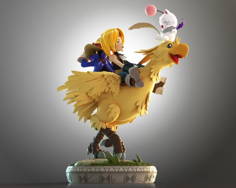 Final Fantasy IX Chocobo team 1 : Zidane & ViVi 