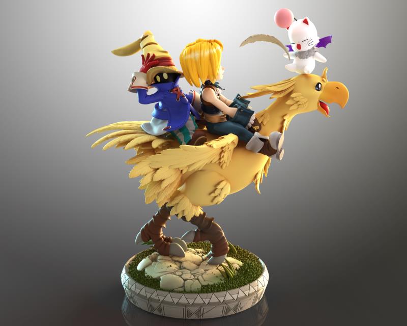 Final Fantasy IX Chocobo team 1 : Zidane & ViVi 
