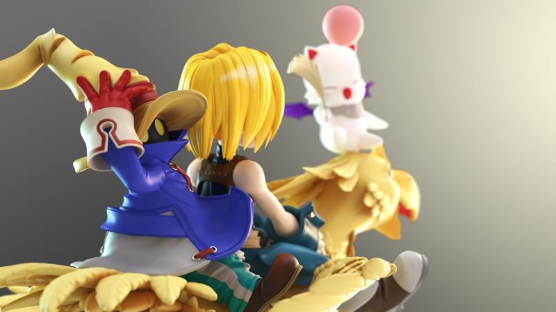 Final Fantasy IX Chocobo team 1 : Zidane & ViVi 