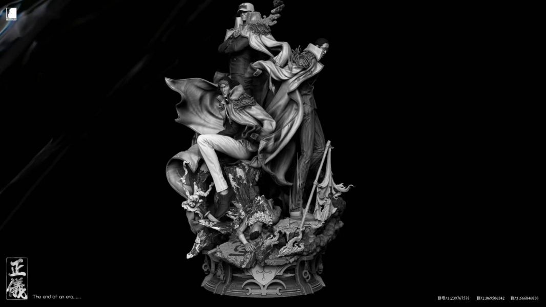 Red Dog Blue Pheasant Yellow Ape Resonance Statue