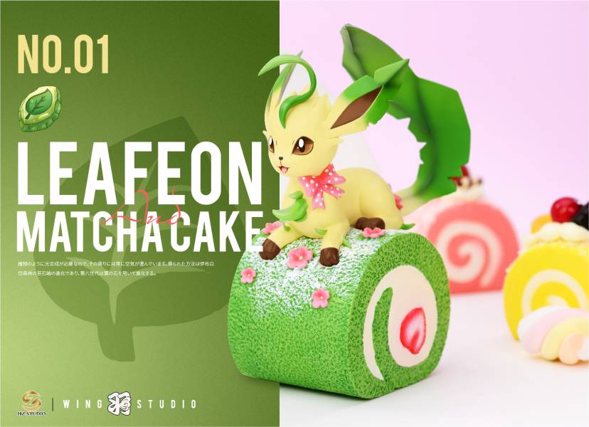 Leafeon Matcha Cake - Pokemon