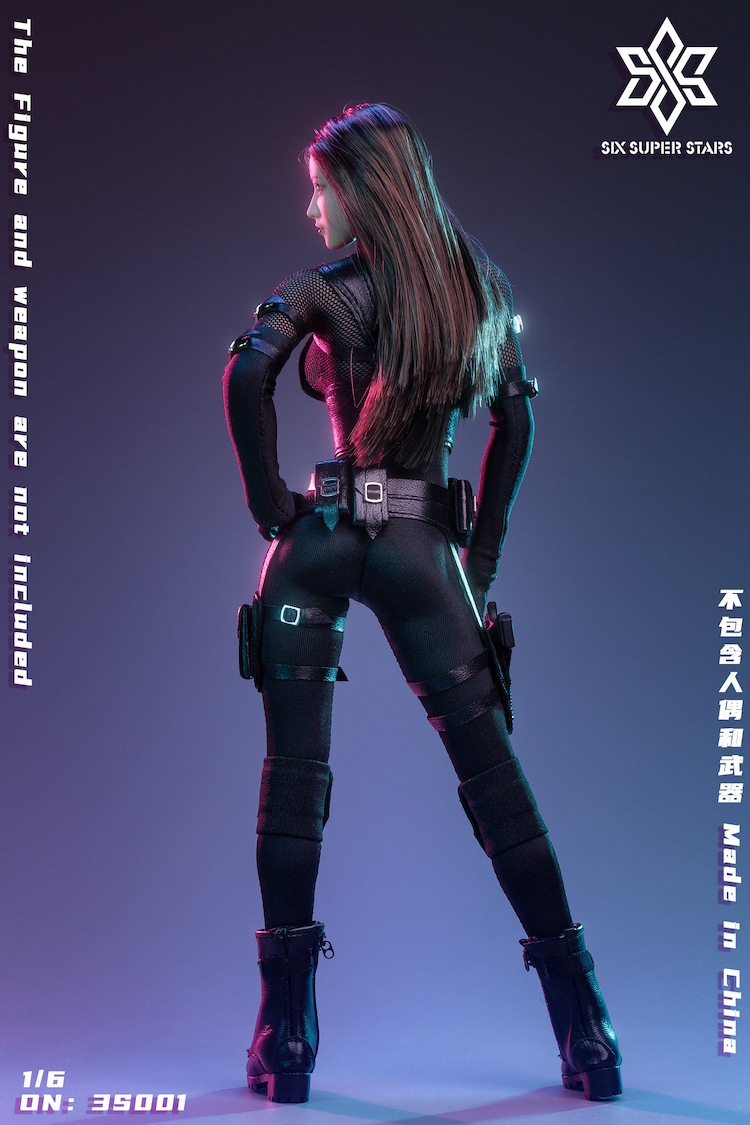 Female agent combat suit 1/6