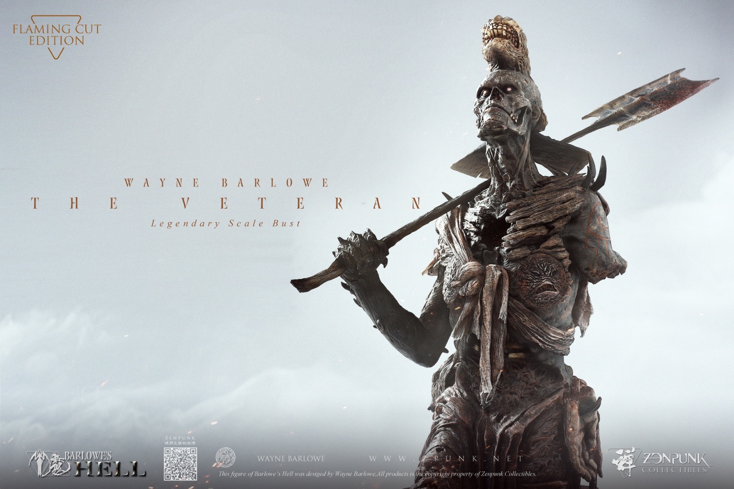 Barlowe's Hell - THE VETERAN Legendary Scale Bust FLAMING CUT EDITION & CENTURION EDITION