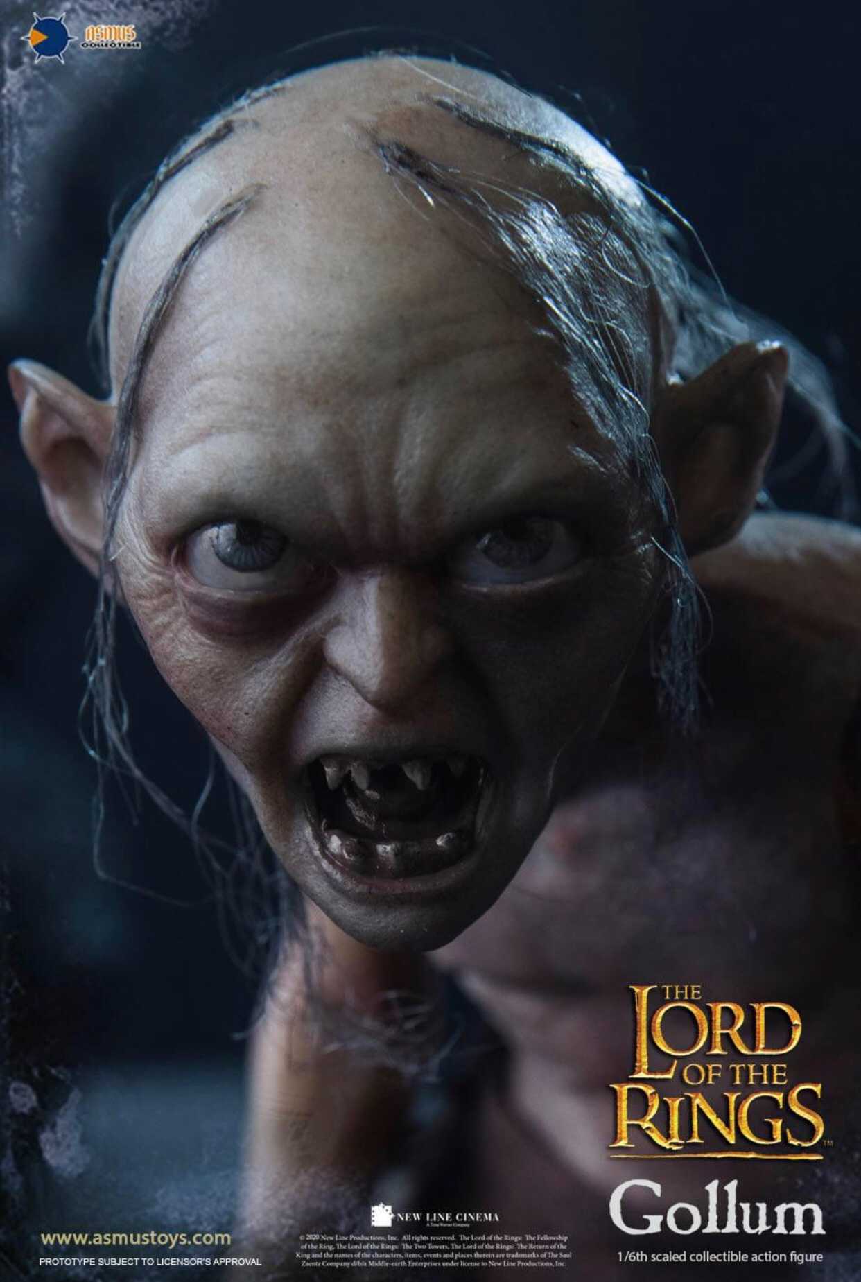 Gollum and Sméagol The Lord of the Rings 1/6