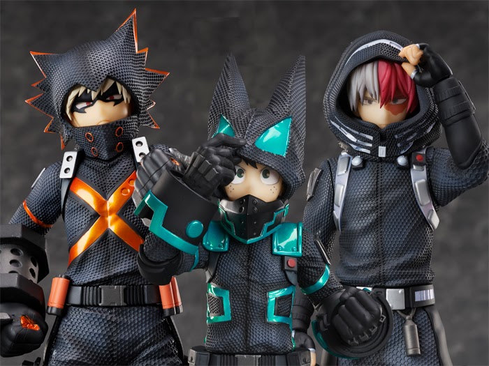 Izuku Midoriya, Katsuki Bakugo & Shoto Todoroki -Stealth Suit Ver.- 1/8