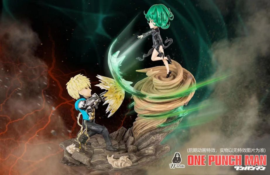 One Punch Man Genos vs Terrible Tornado