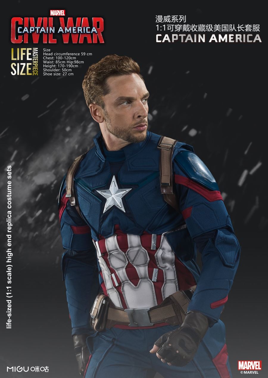 1:1 Captain America Costume-Captain America: Civil War