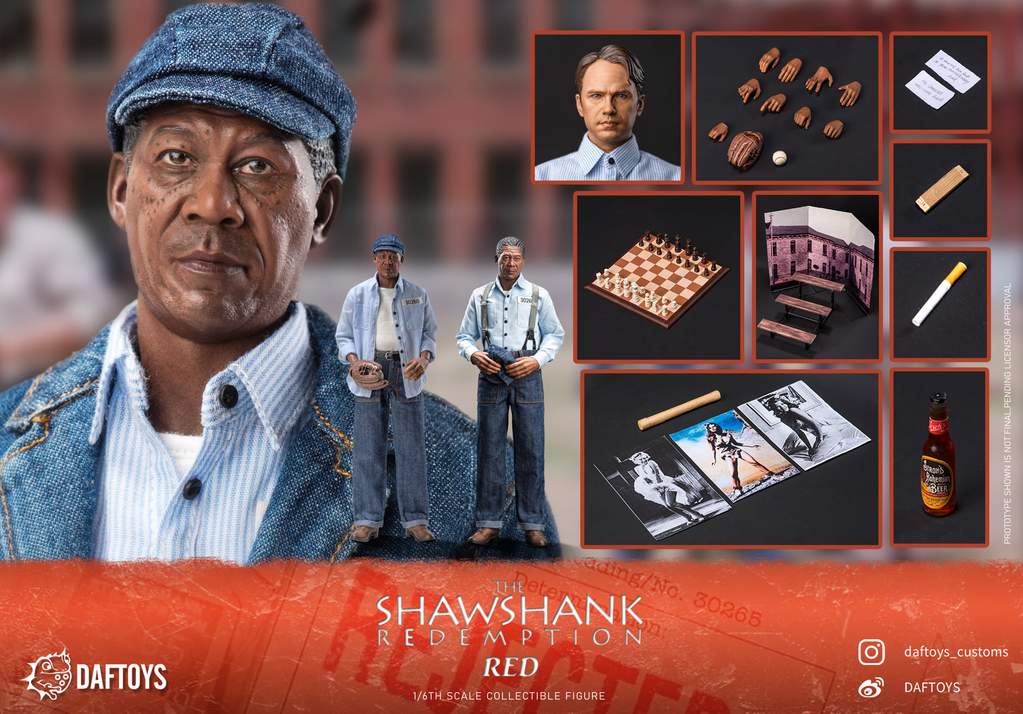 The Shawshank Redemption Ellis Boyd Redding (Red) 1/6 figure set