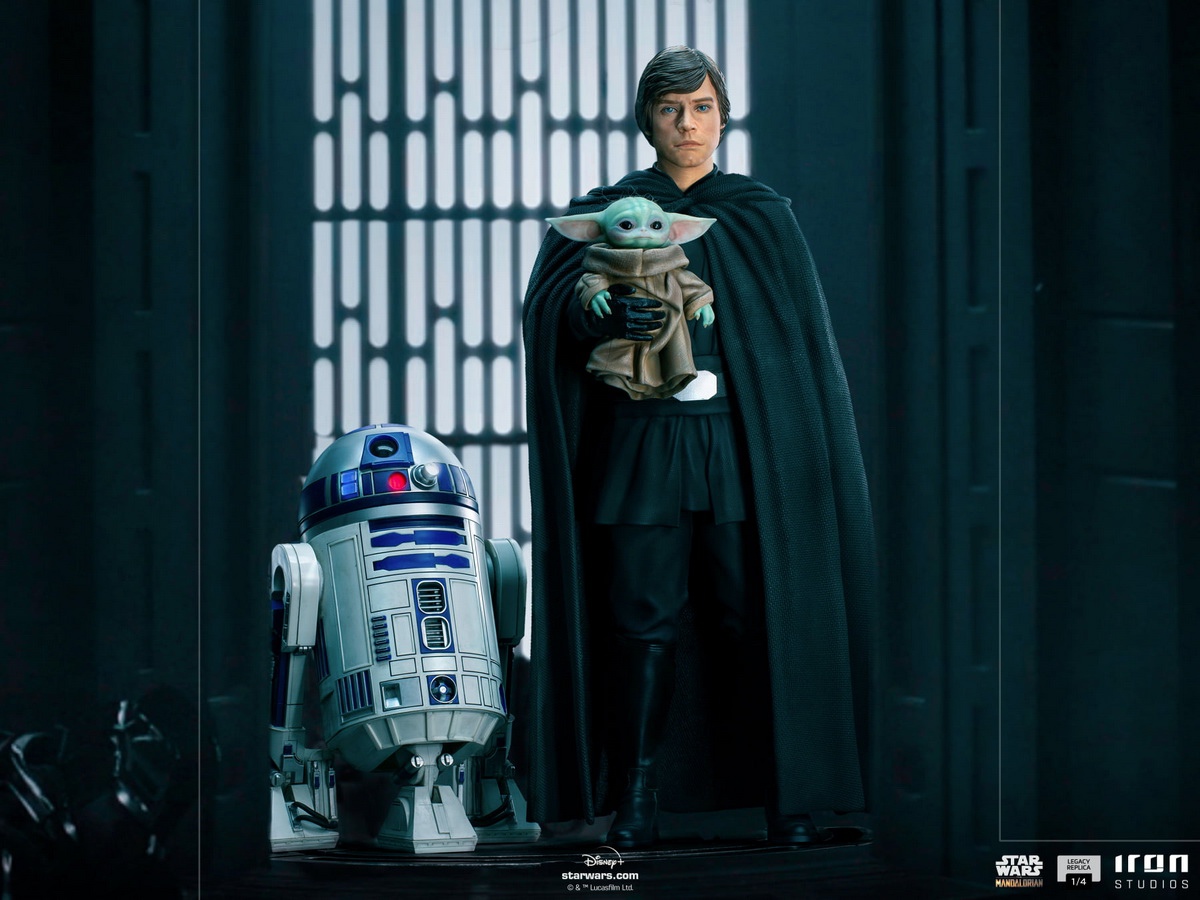 Luke Skywalker, R2-D2 and Grogu - Legacy Replica (The Mandalorian) 1/4