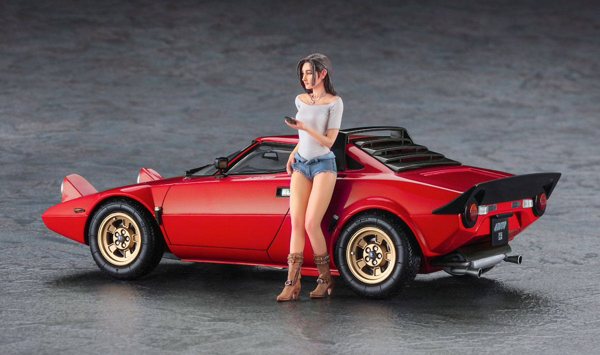 Lancia Stratos HF Stradale w / Italian Girls Figure