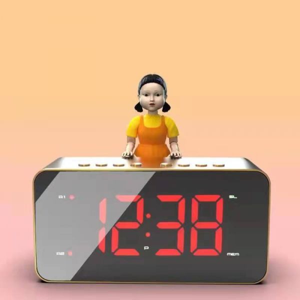 Squid game, alarm clock sound