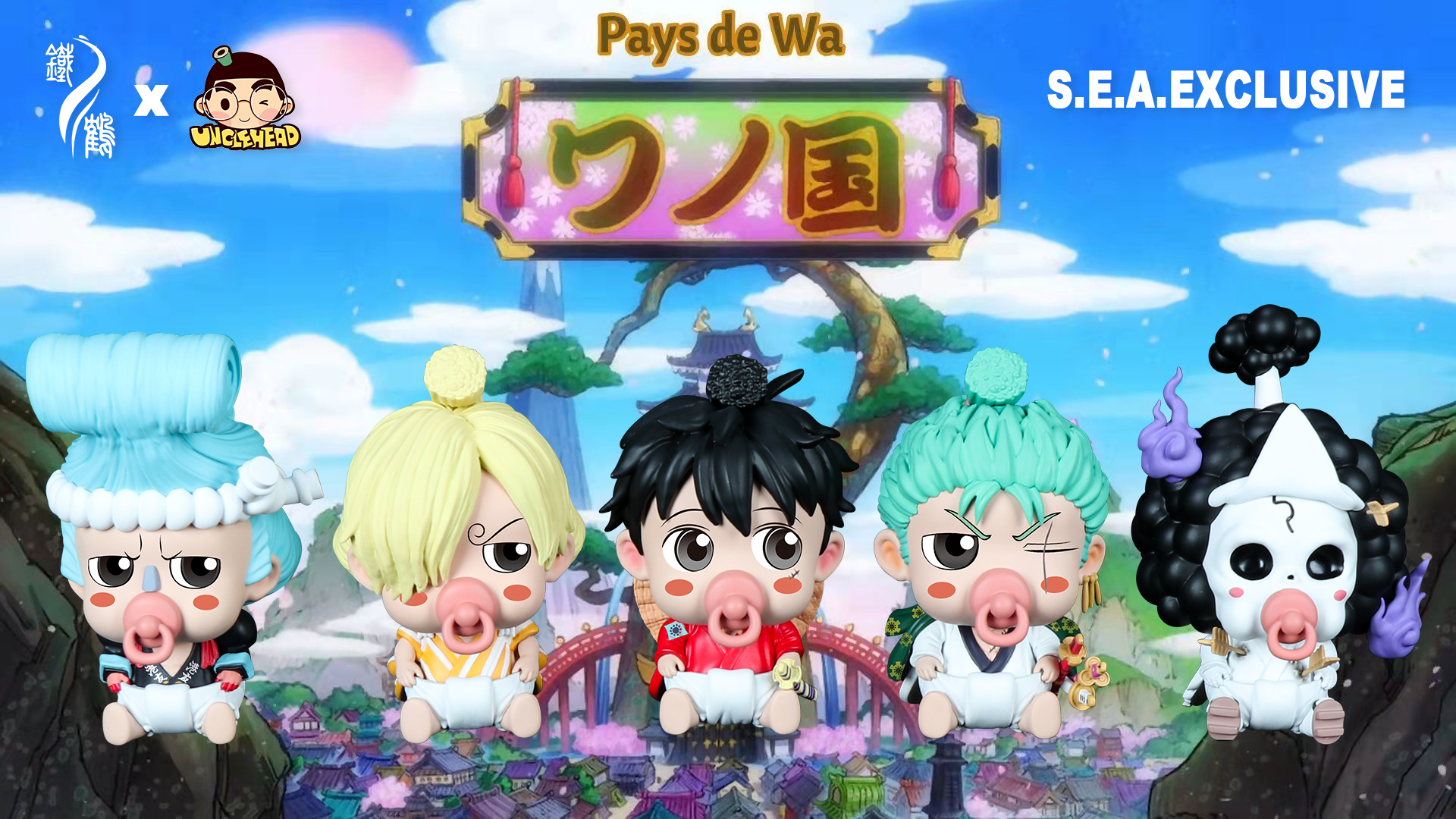 One Piece Wano A Set - Pacifier Series UncleHead