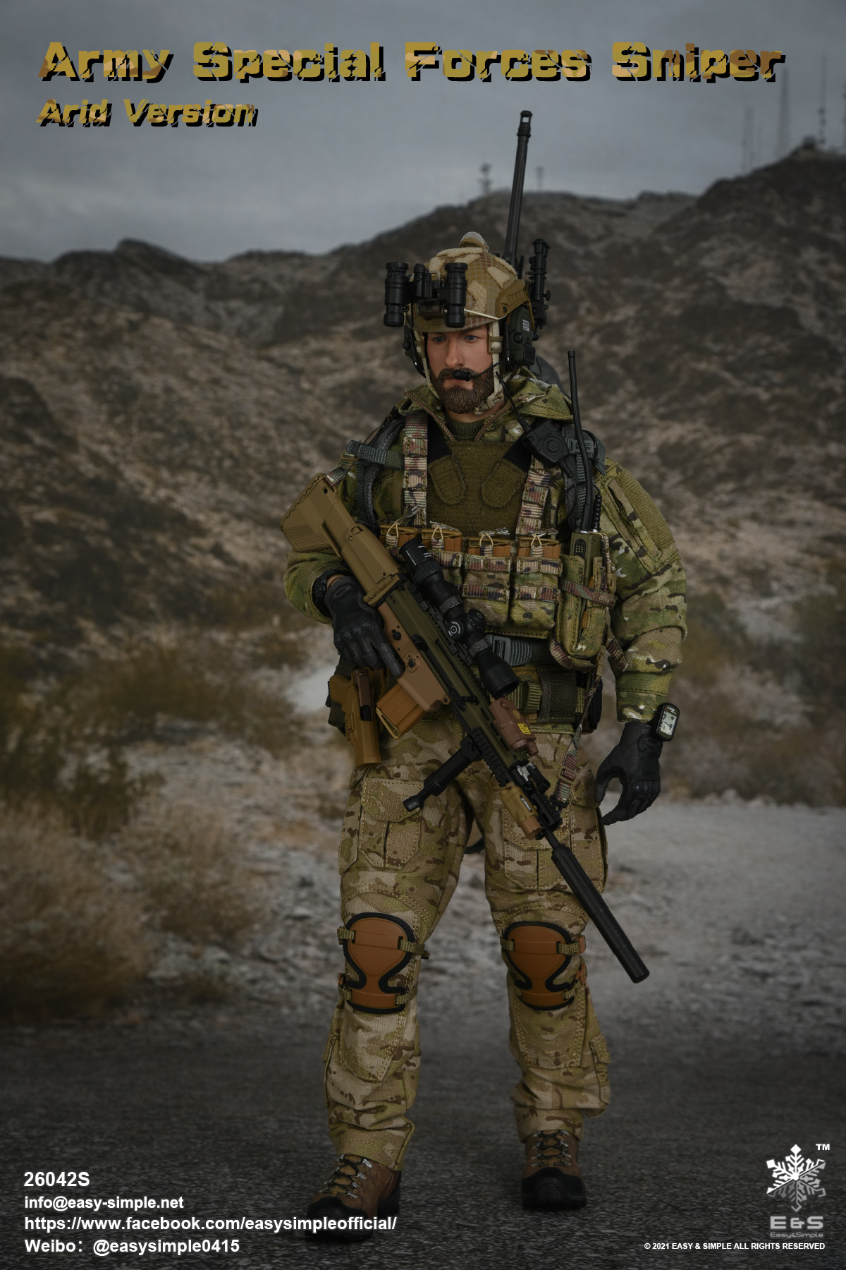 US Army Special Forces Sniper Shooter Limited Edition 1/6