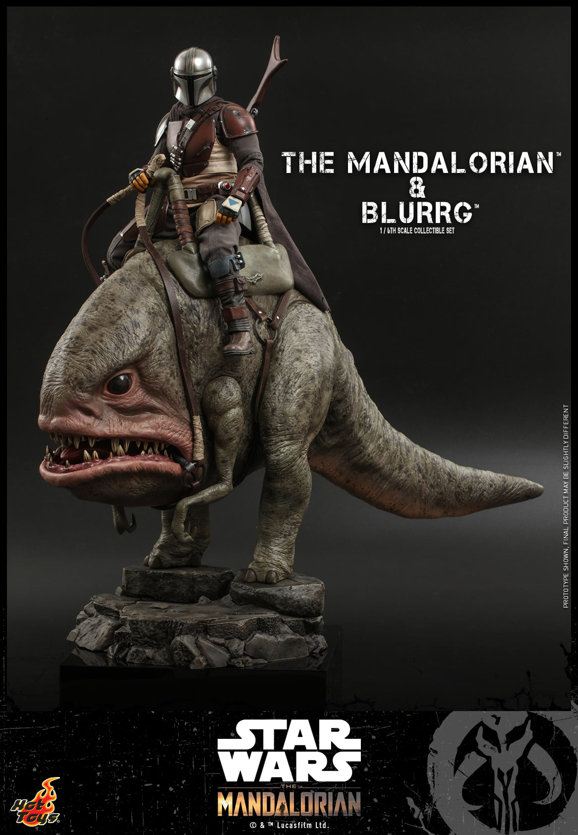 The Mandalorian and Blurrg 1/6