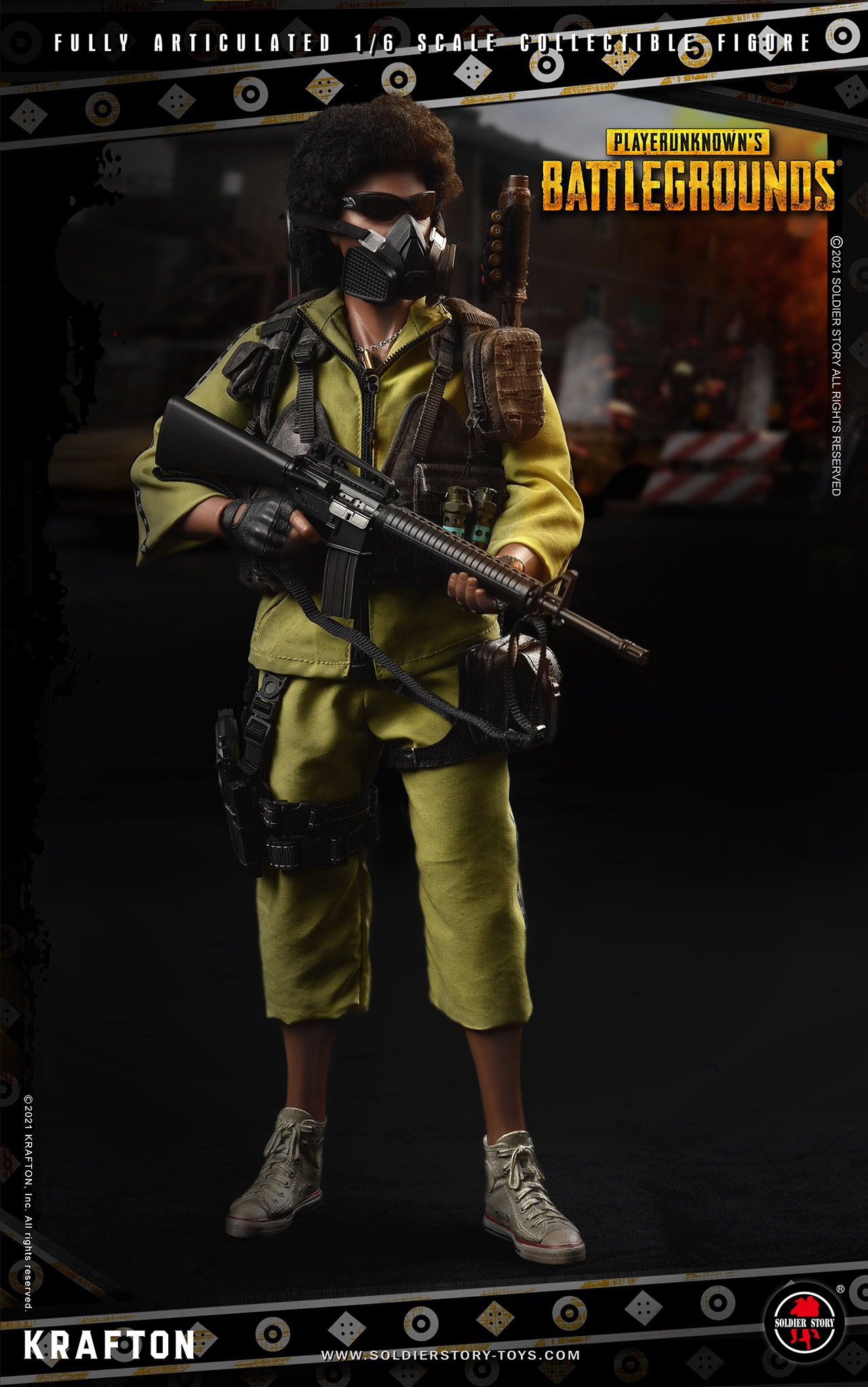 PUBG PlayerUnknown’s Battlegrounds Yellow Sportswear 1/6