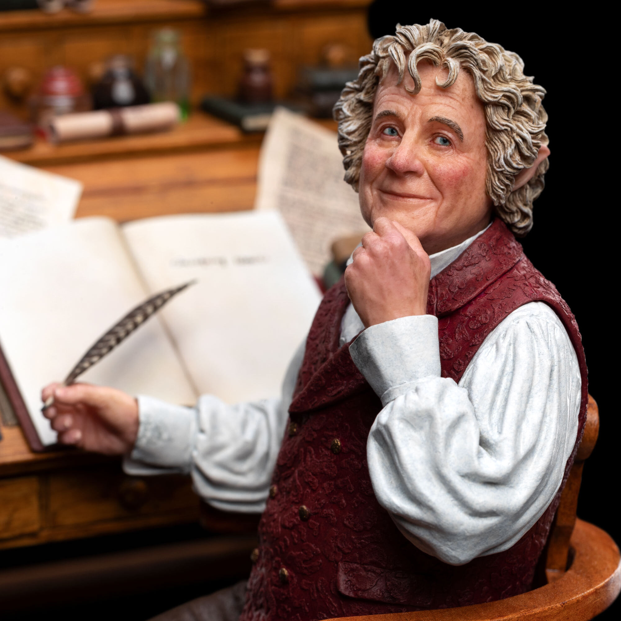 Bilbo Baggins at His Desk
