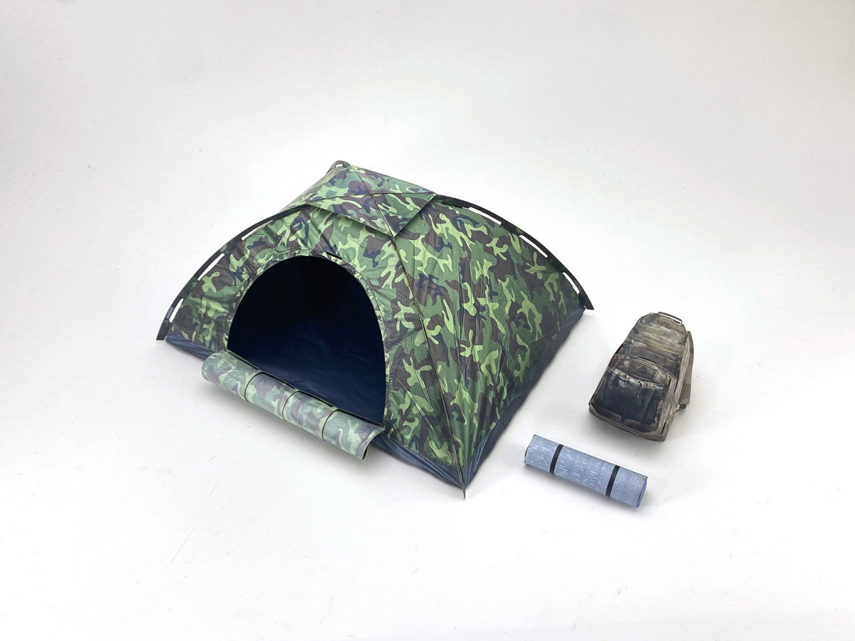 PAPER-DIORAMA M-008 1/12 SCALE TENT SET-A