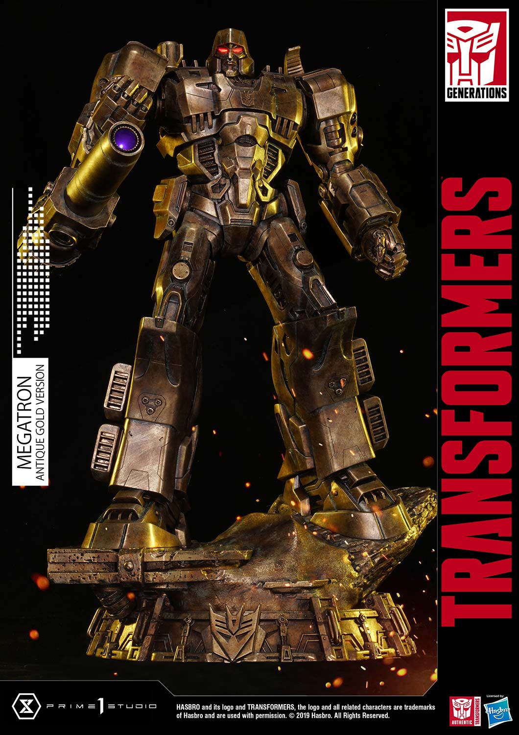 Transformers G1-Megatron-Antique Gold Edition