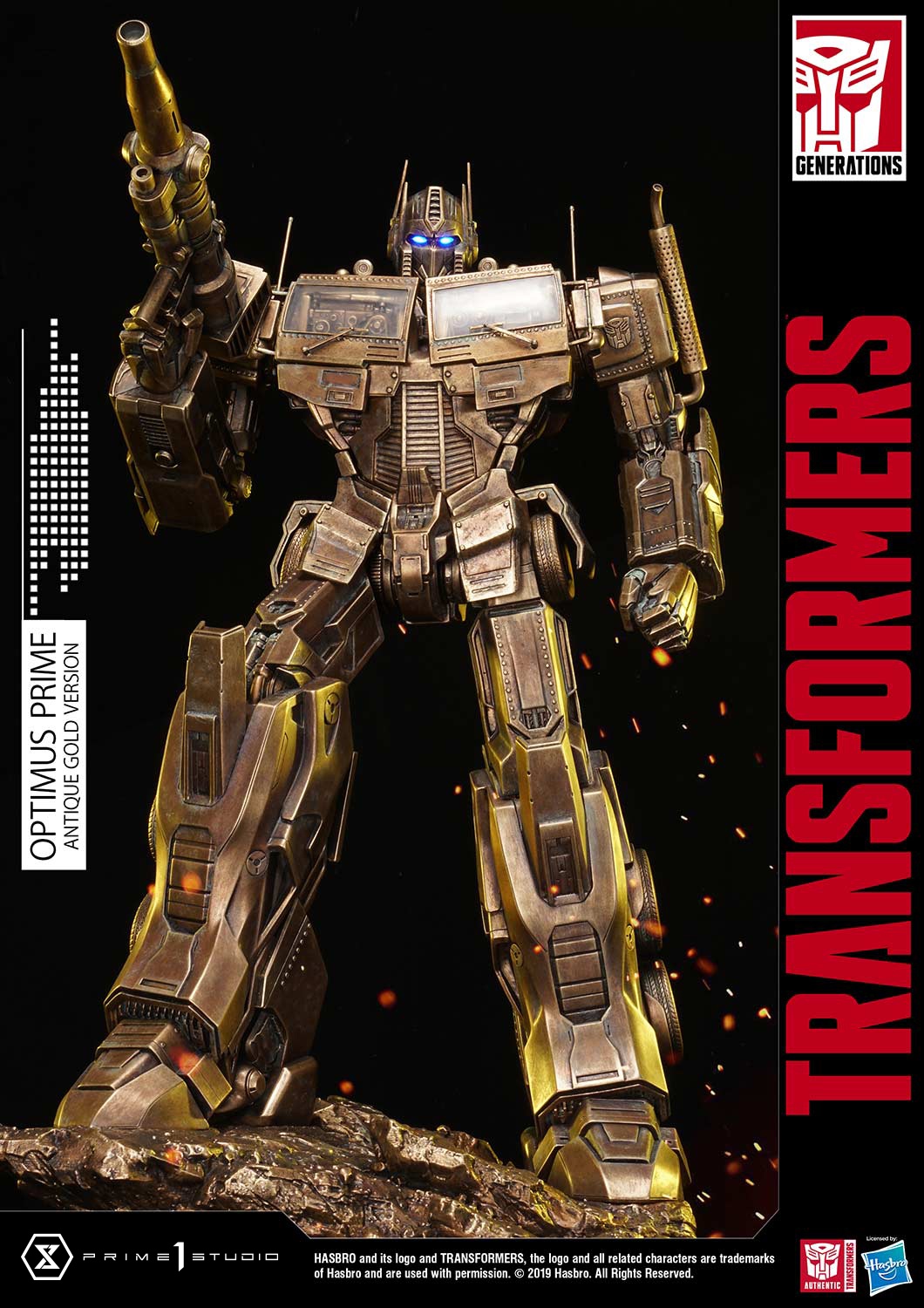 Transformers G1-Optimus Prime Antique Gold