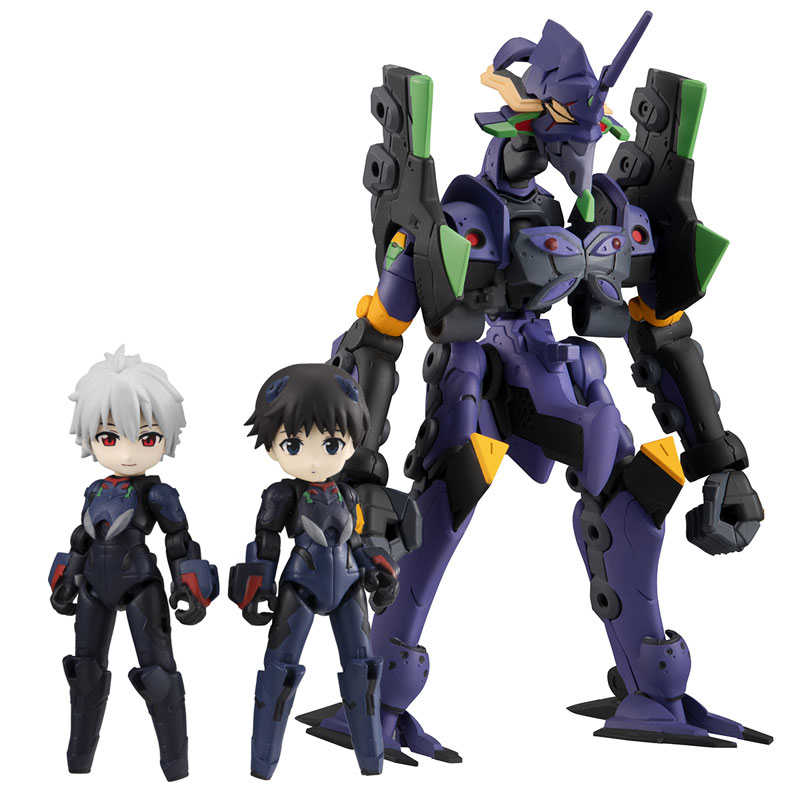 Desktop Army Rebuild of Evangelion Shinji Ikari & Kaworu Nagisa & EVA Unit-13
