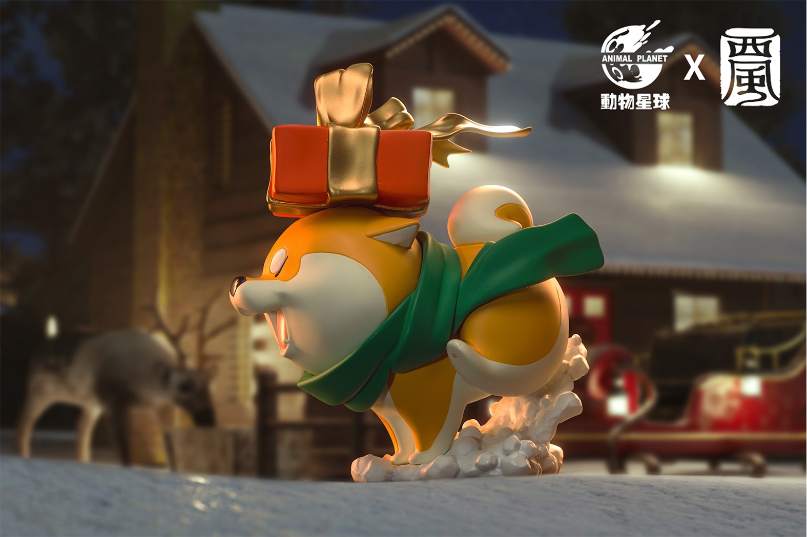 Achai Dog Christmas Edition *Original art