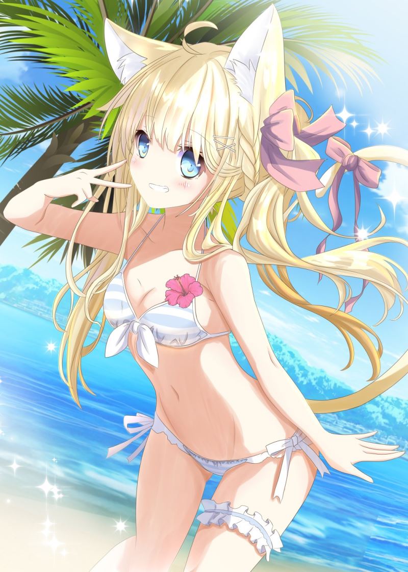 Kemomimi Gakuen Kinpatsu-chan illustrated by Alka 1/7