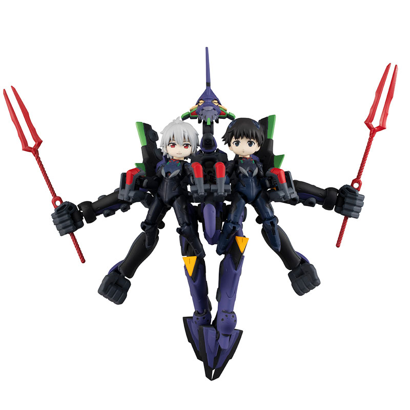Desktop Army Rebuild of Evangelion Shinji Ikari & Kaworu Nagisa & EVA Unit-13