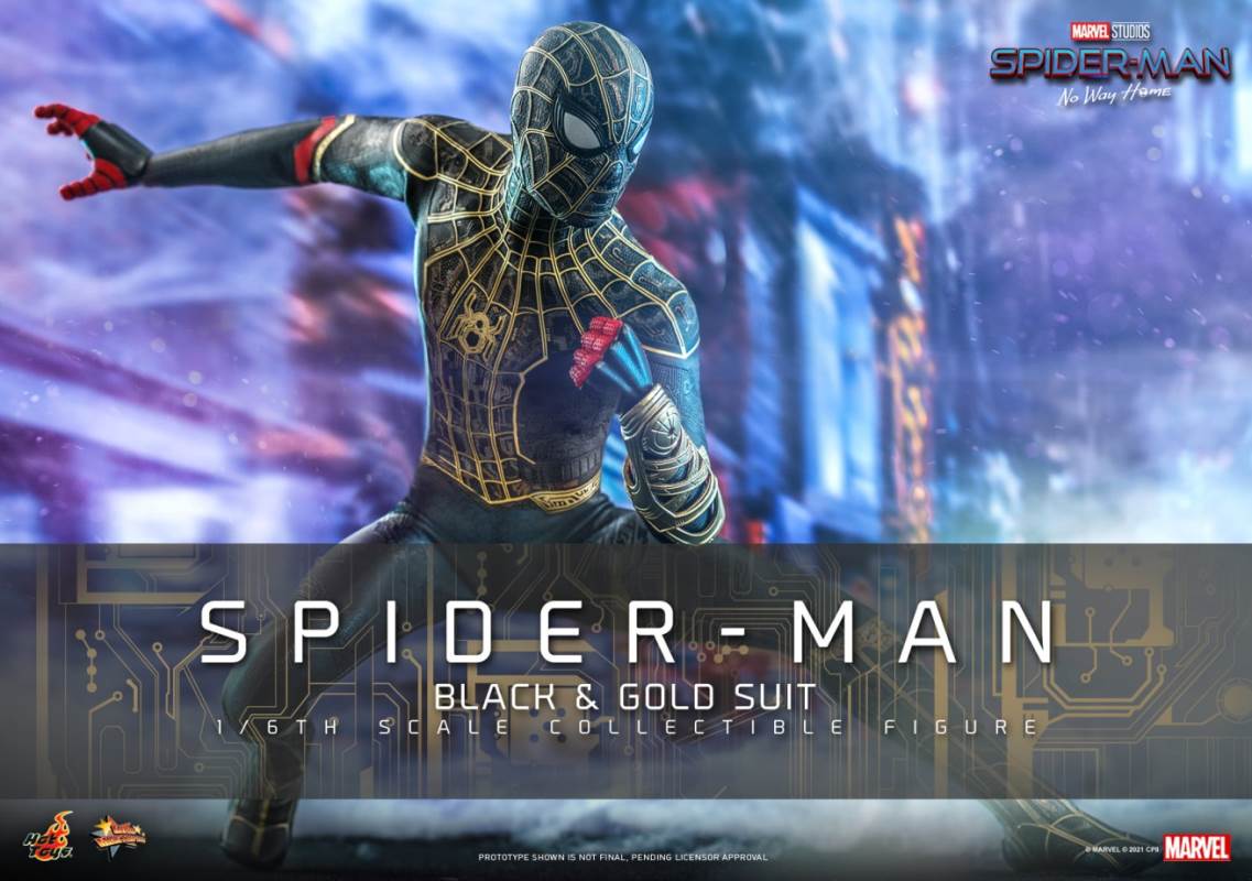 Spider-Man (black and gold suit) 1/6