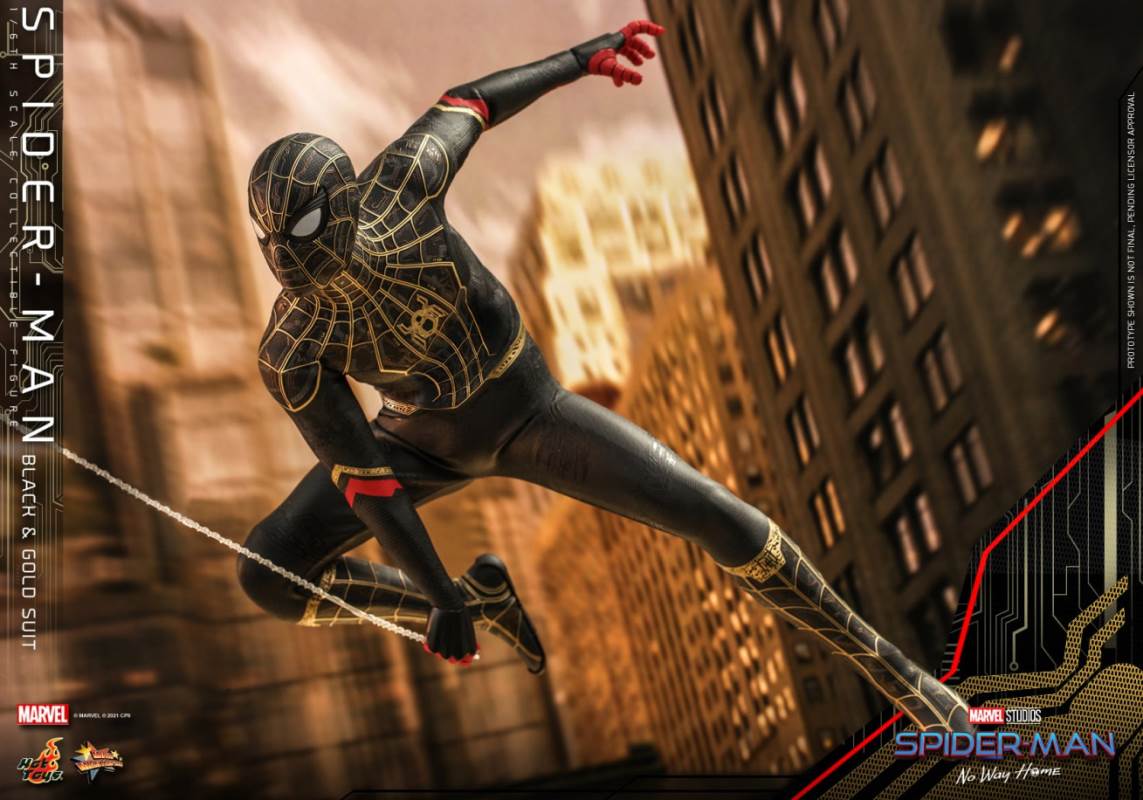Spider-Man (black and gold suit) 1/6