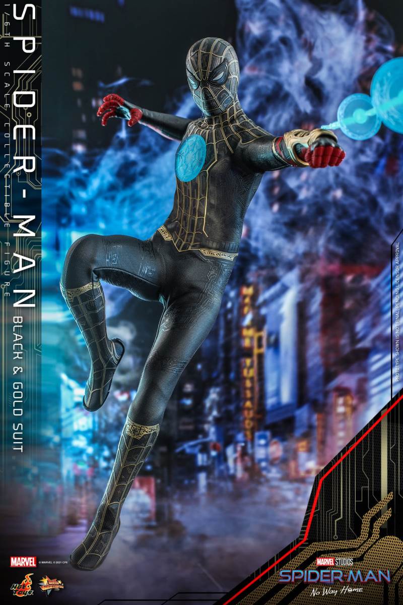 Spider-Man (black and gold suit) 1/6
