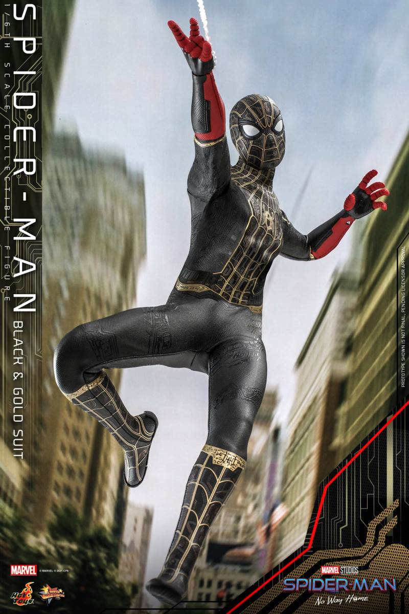 Spider-Man (black and gold suit) 1/6