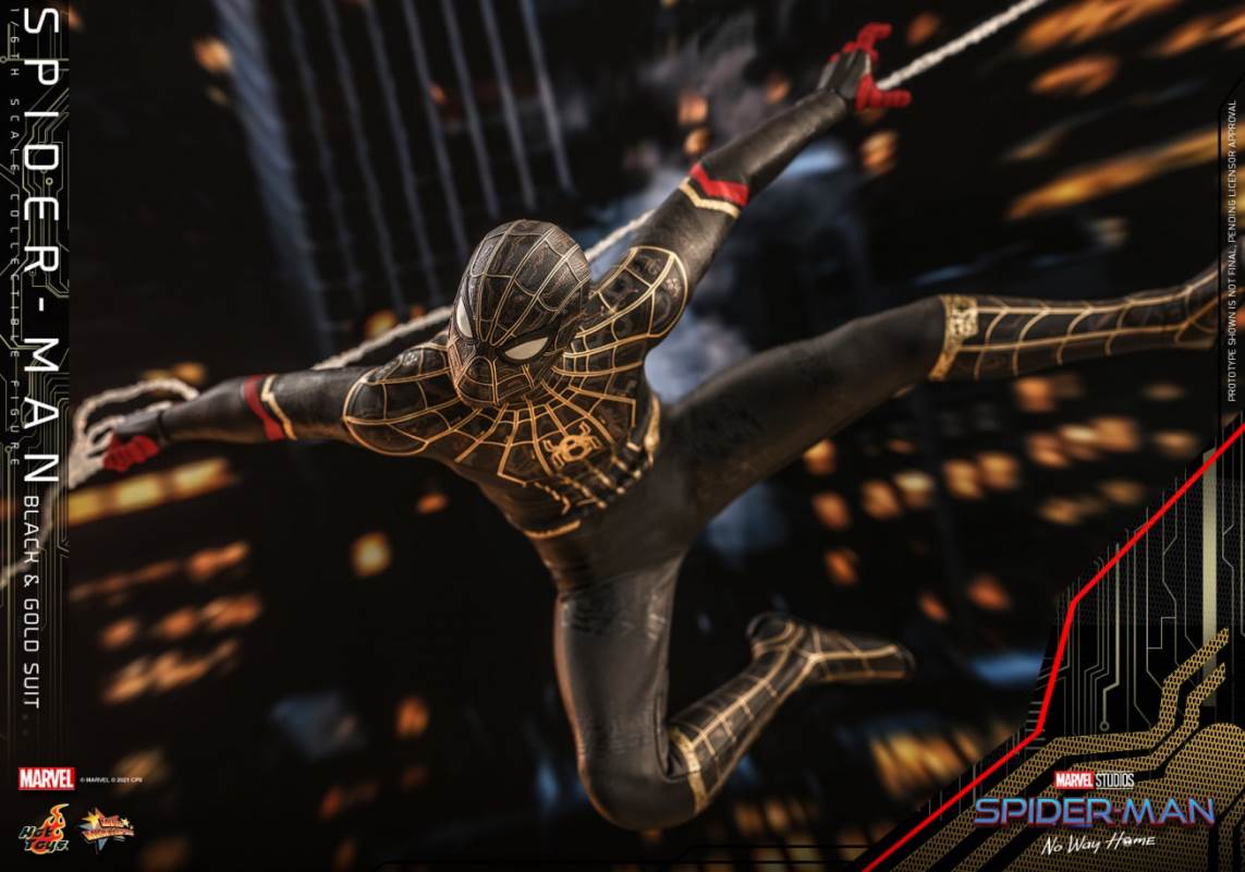 Spider-Man (black and gold suit) 1/6